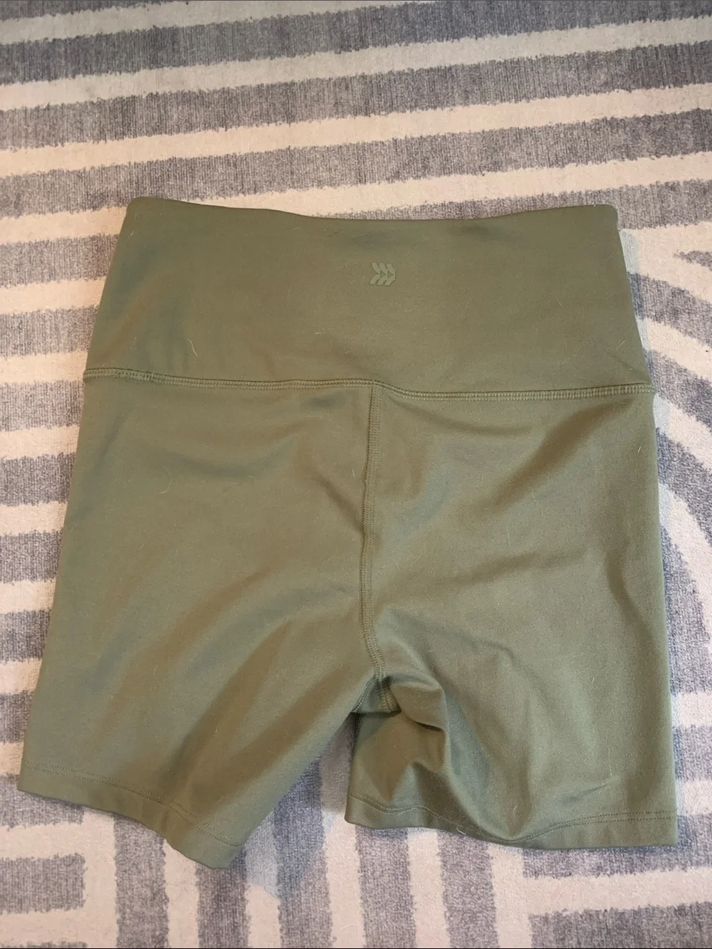 High-Rise Olive Bike Shorts for Women